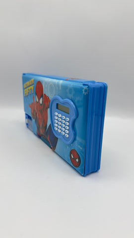 Spiderman Double-Sided Magnetic Geometry Box With Calculator For Boys
