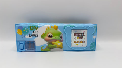 Green Dino Magnetic Calculator Geometry Box For Boys
