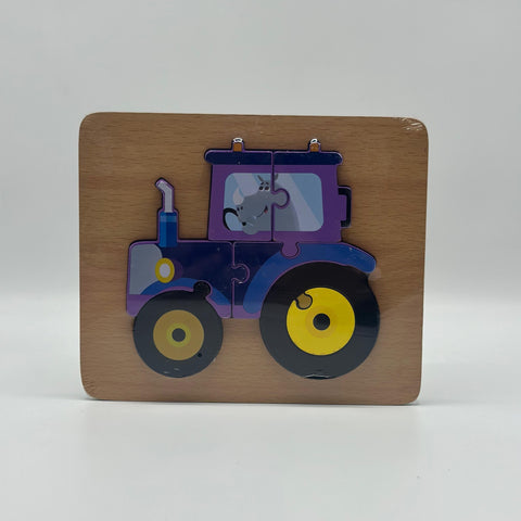 Tractor Shaped Puzzle For Kids