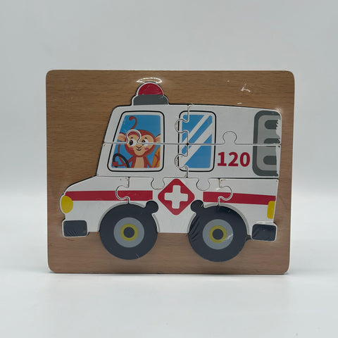 Ambulance Shaped Puzzle For Kids