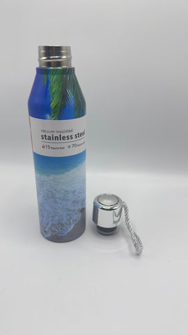 Beach Printed Stainless Steel Water Bottle