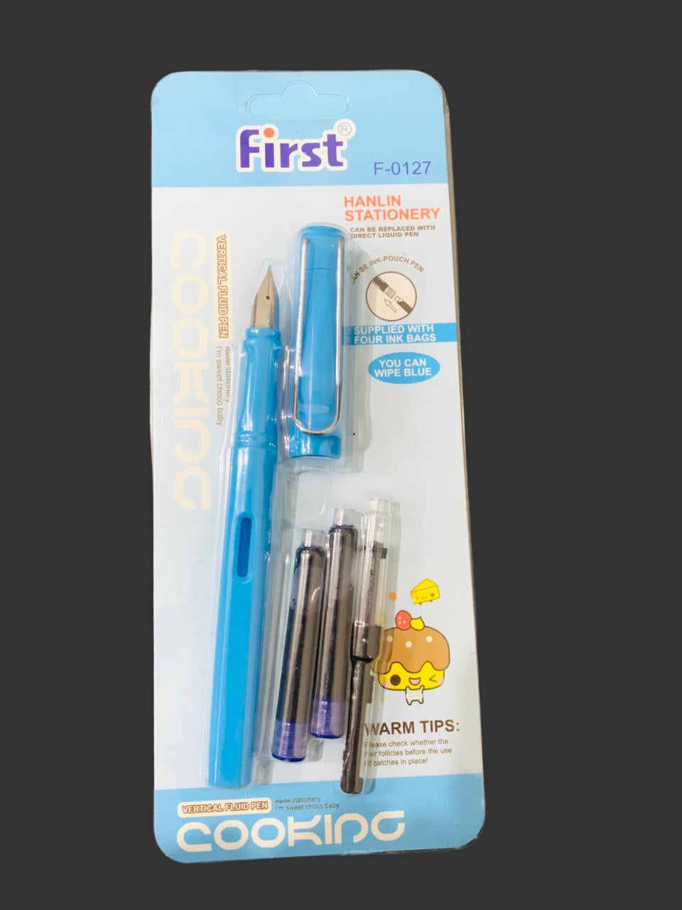 Stylish Fountain Pen With 2 Refills Pack