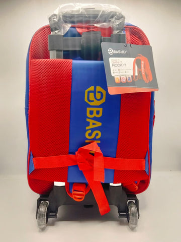Boys’ Spiderman Trolley Backpack – Rolling School Bag with Handle