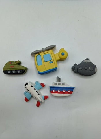 Transport Vehicles Coloring Molds Kit for Kids – DIY Paint Activity Set