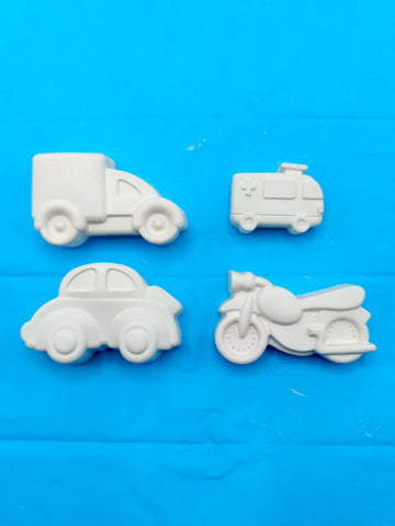 Vehicles Coloring Molds Kit for Kids – DIY Paint Activity Set