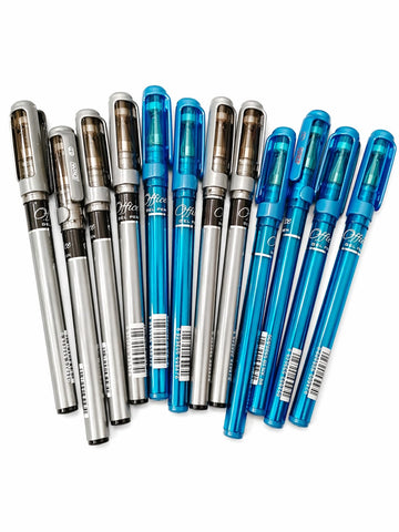 Dux Stick Gel Ball Pen Black Blue Color 0.7mm Ultra Fine Smooth Gel Pen