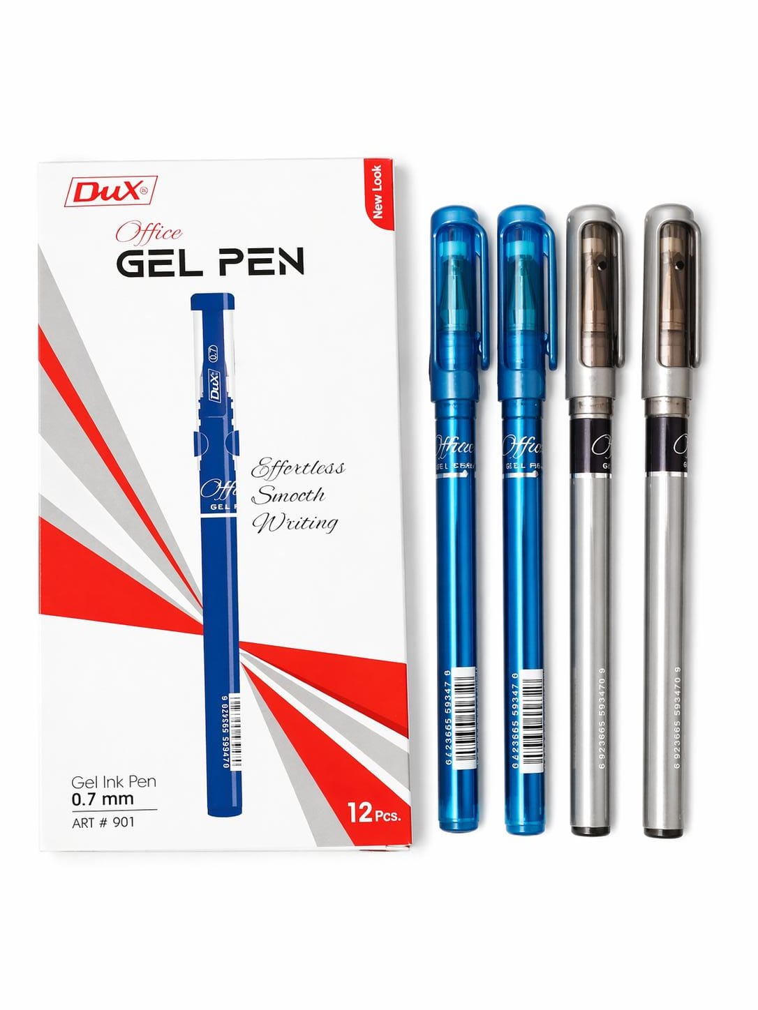 Dux Stick Gel Ball Pen Black Blue Color 0.7mm Ultra Fine Smooth Gel Pen