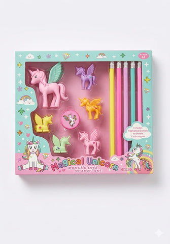 Magical Unicorn Stationery Set Fancy Pencil Set For Kids