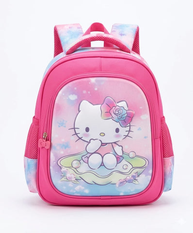 3D Kitty Kids School Backpack – Princess Character Bag for Girls