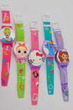 Cartoon Characters Digital Wrist Watch Scale Strip Watch For Girls