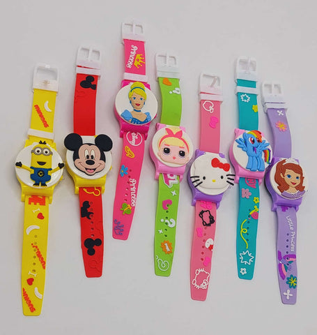 Cartoon Characters Digital Wrist Watch Scale Strip Watch For Girls Happy Time Toy Digital Watch For Kids