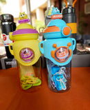 Cute Bear Themed Water Bottle Sipper For Pre School Boy and Girls | Shoulder Strip Water Bottle