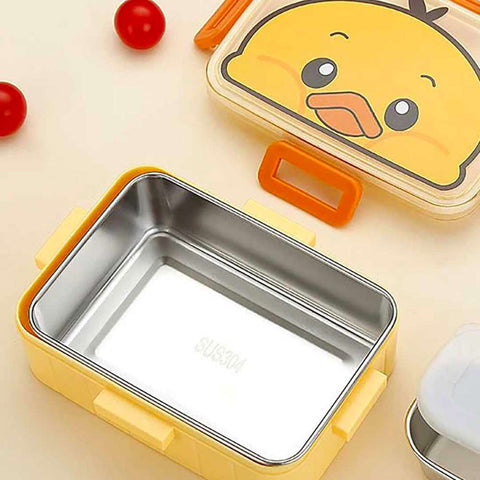 Unicorn Rectangular Stainless Steel School Lunch Box For Kids Hot & Cold Resistance Lunch Box For Boys And Girls