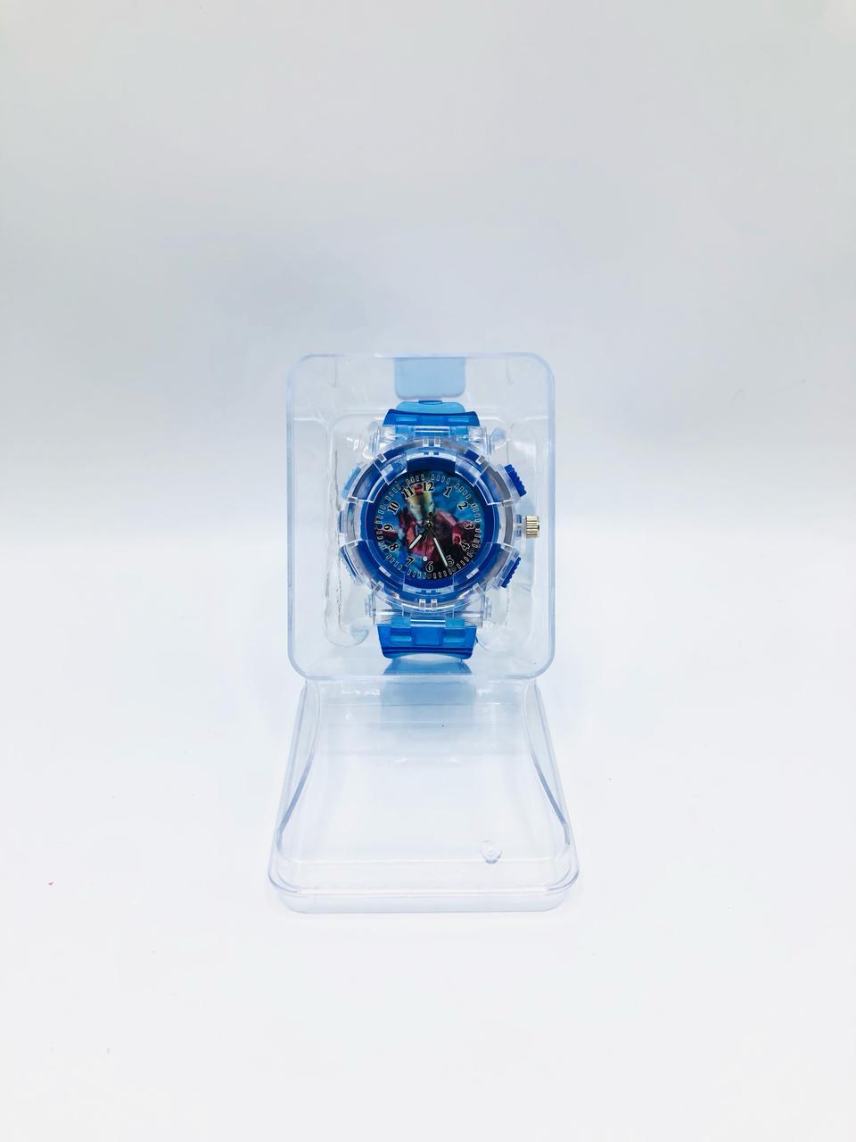 Iron Man Arc Reactor Light-Up Analog Kids’ Wrist Watch – Superhero Timepiece