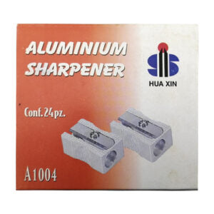 Aluminum Pencil Sharpener Set – Pack of 24 for School & Office