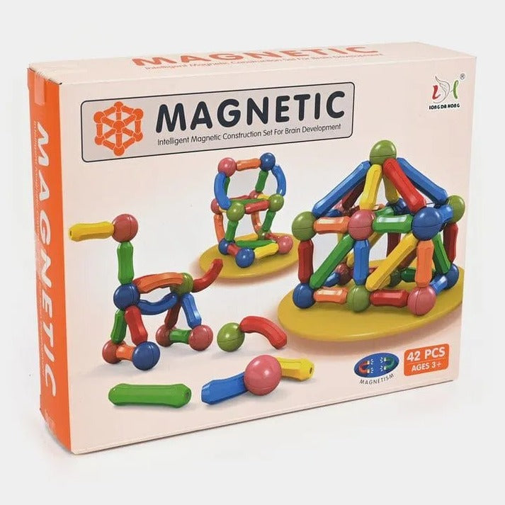 Magnetic MindBuilder 42-Piece Construction Set – Creative STEM Building Toy