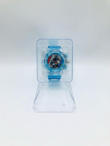 Captain America Shield Light-Up Digital & Analog Kids’ Wrist Watch