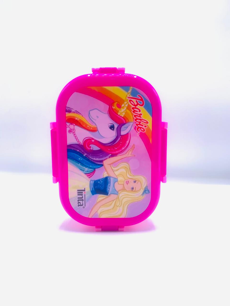 Tinta Barbie Dreamtopia Unicorn Lunch Box - Secure Clip Closures