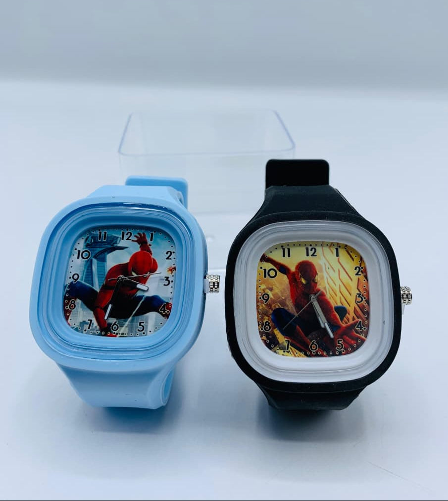 Spider-Man Silicone Strap Kids Wrist Watch – Fun & Durable Superhero Watch