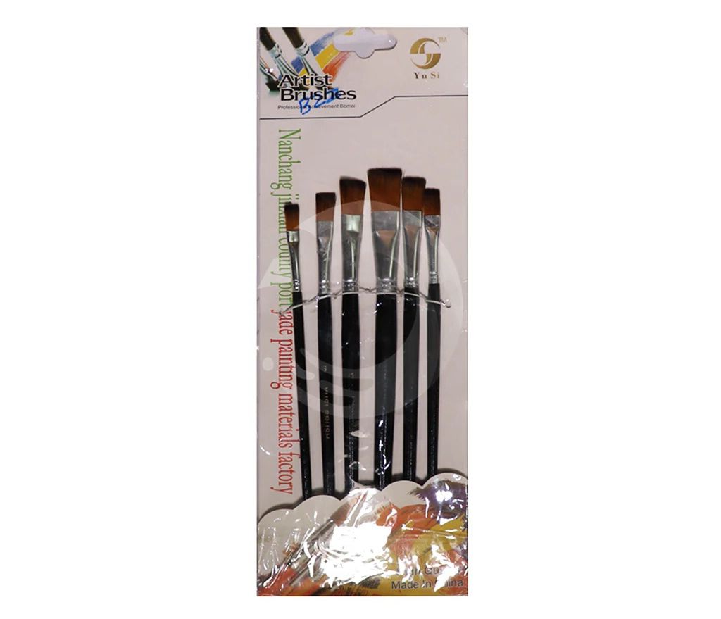 YUSI Professional Flat Paint Brush – No. 6