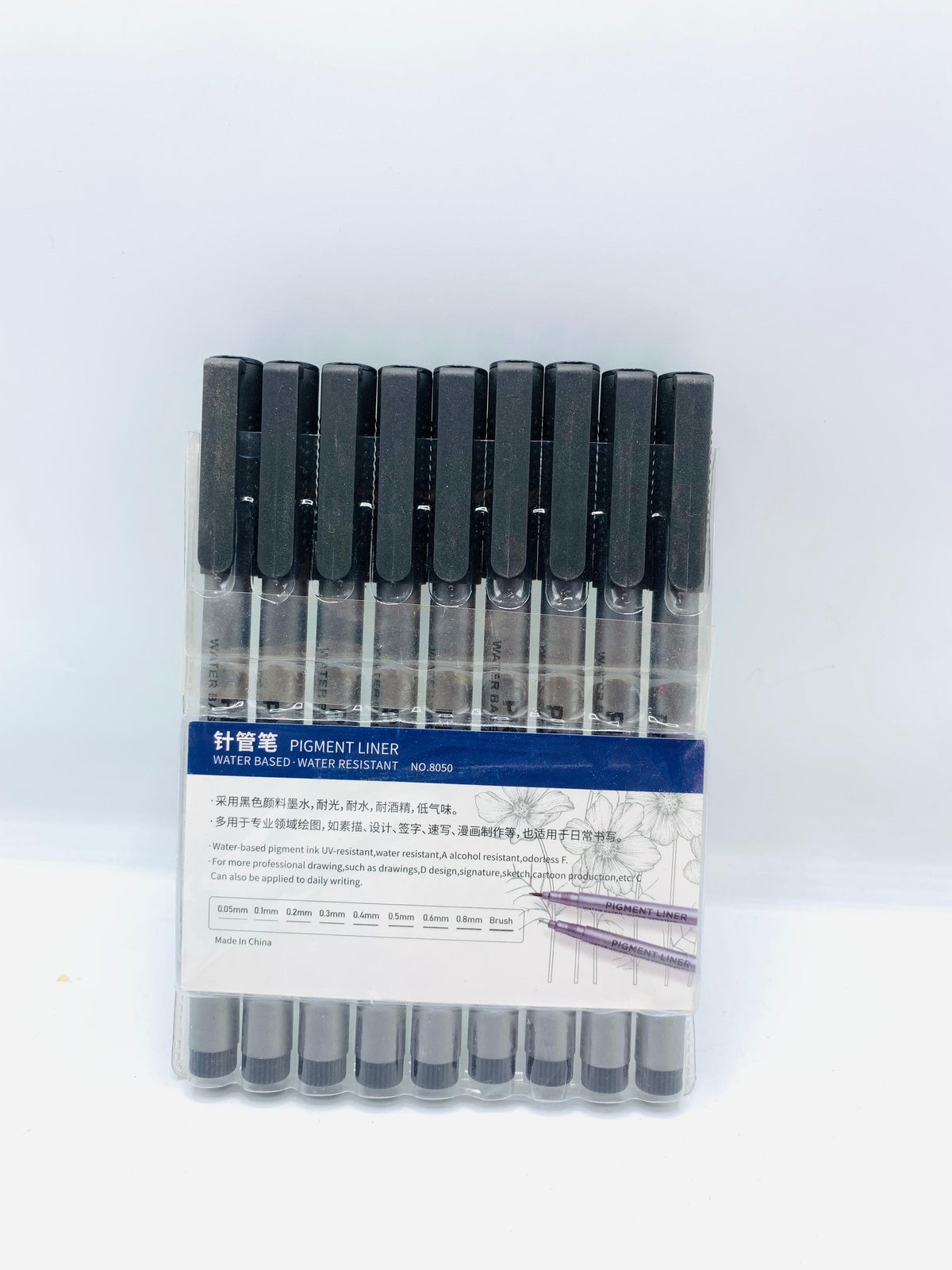 Professional Pigment Liner Pen Set (9 Sizes) - Water-Resistant