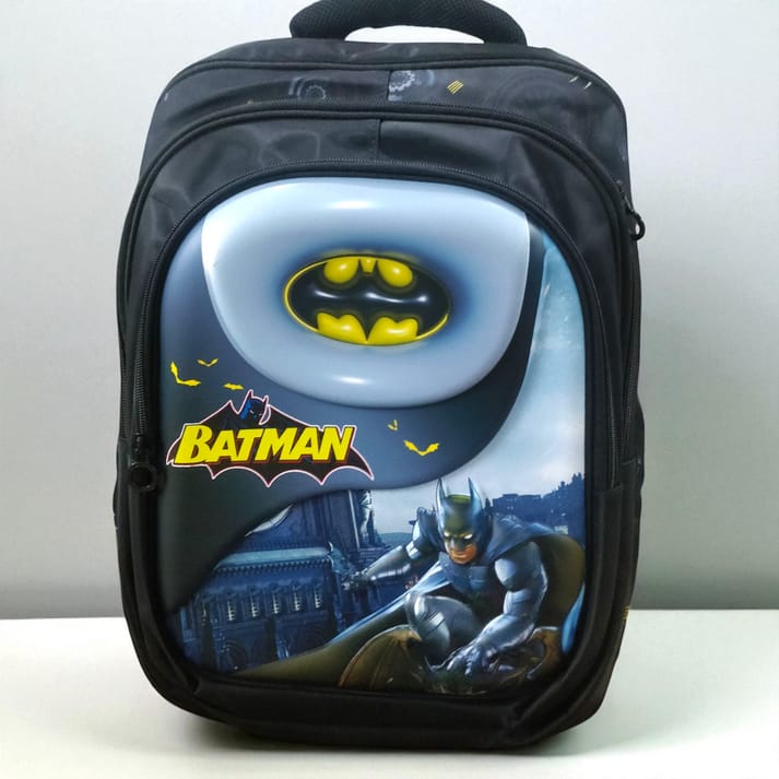 Batman 3D Superhero School Backpack – Durable Bag for Boys (Class 2–8)
