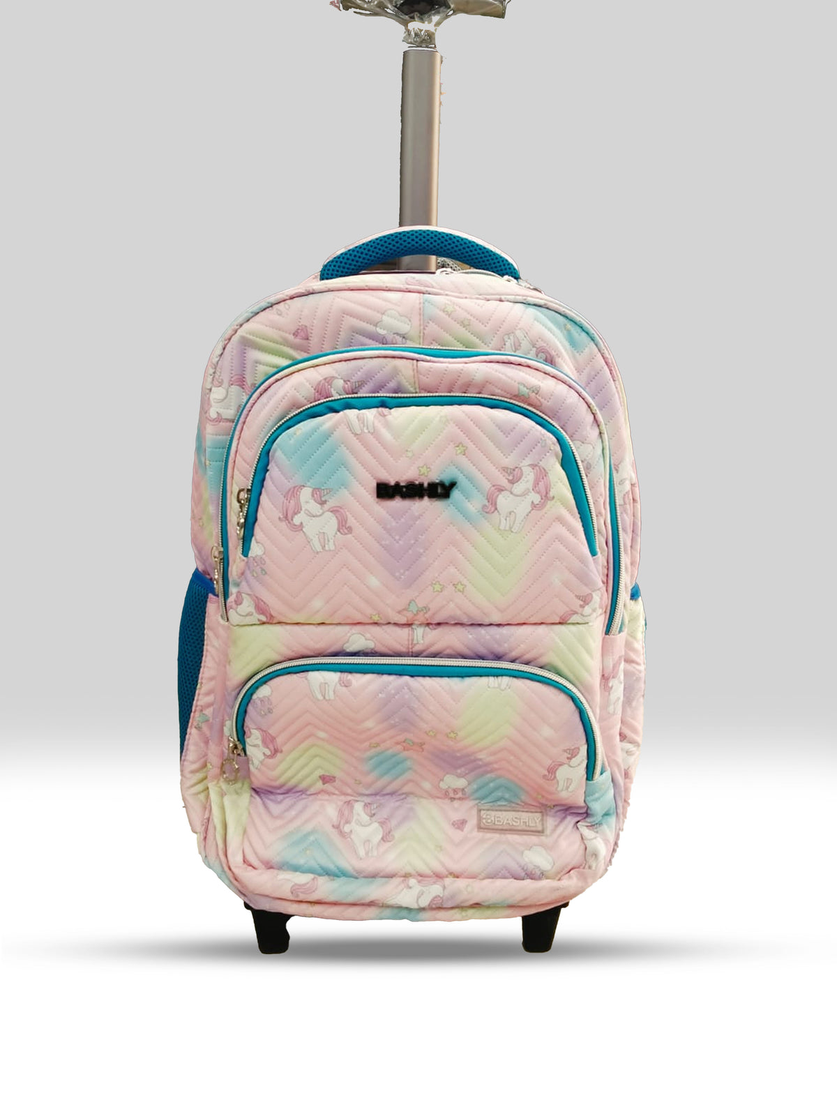 Unicorn Trolley School Bag – Waterproof & Spacious Rolling Backpack for Girls