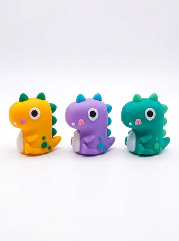Dinosaur Shaped Soft Silicone Manual Pencil Sharpener Creative Student Stationery