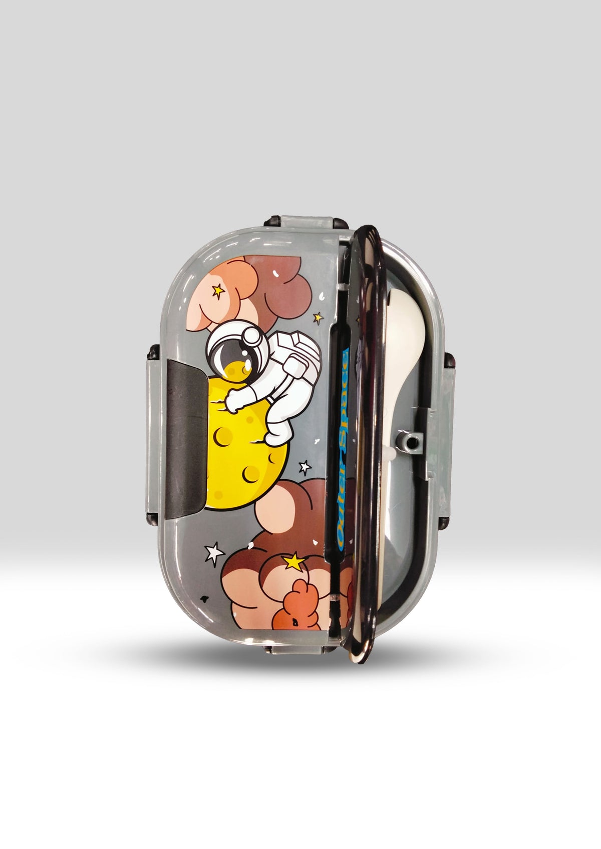 Kids’ Astronaut Stainless Steel Lunch Container - Multi-Compartment