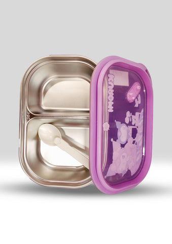 Premium Kuromi Bento Box with Stainless Steel Insert & Spoon