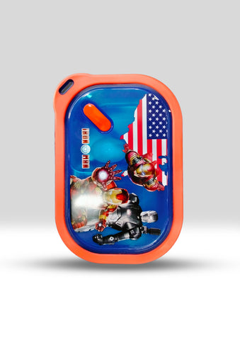 Iron Man Stainless Steel Divided Lunch Box with Spoon