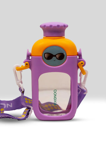 DONGXIA Cool Face Water Bottle with Strap – Portable & Stylish Hydration Bottle