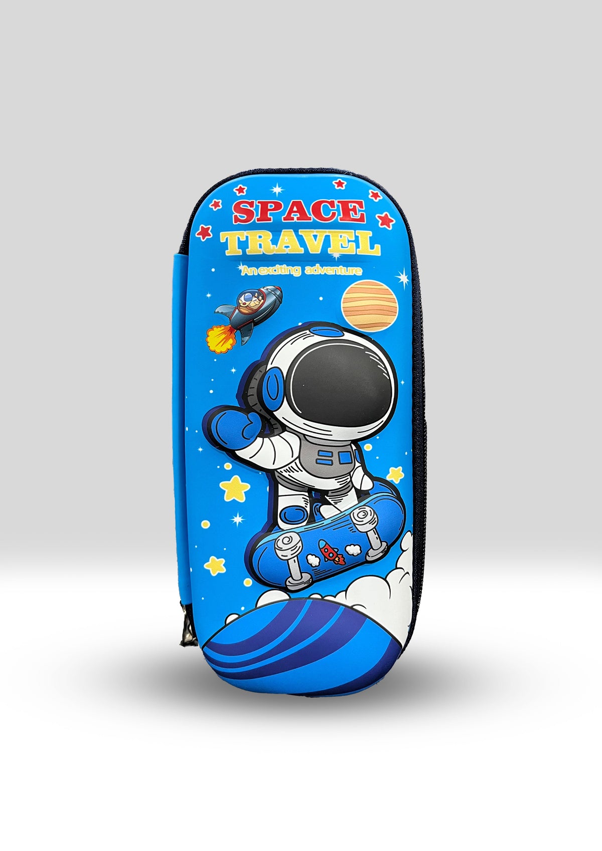 Astronaut Kids’ Zipper Stationery Box – Fun & Durable Pencil Case
