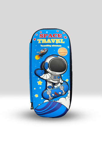 Astronaut Kids’ Zipper Stationery Box – Fun & Durable Pencil Case