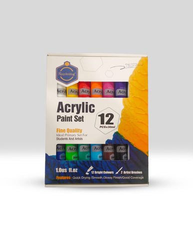 Keep smiling Acrylic Paint 30ml Tubes Set 12, 24 & 36 Colors