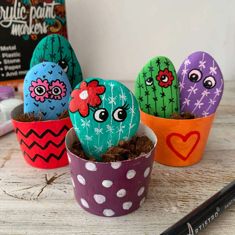 Stone Painting Fun activity Box, Ultimate Fun Indoor Activity Box For Kids