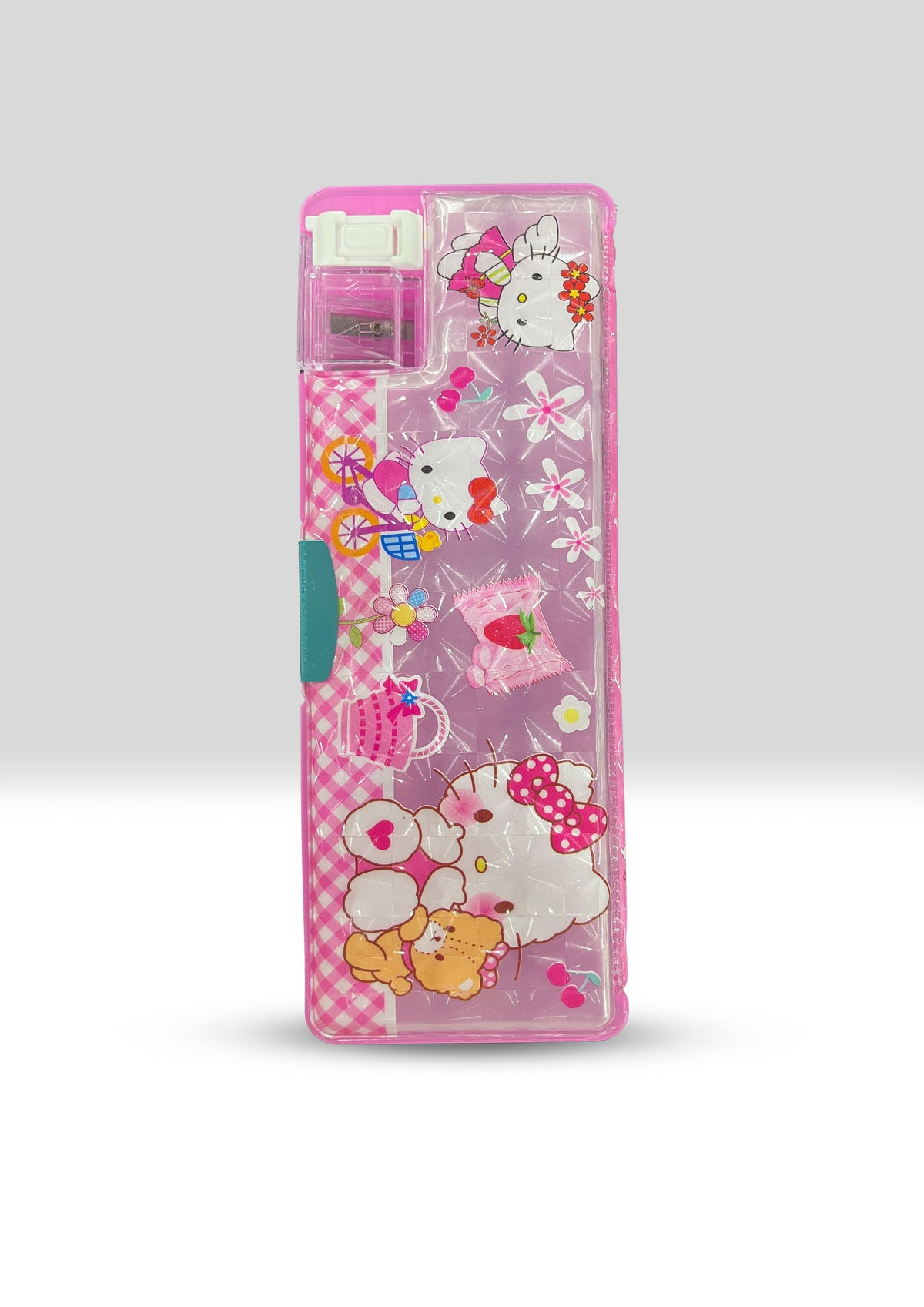 "Hello Kitty Style" Pink Character Multi-Function Pencil Case