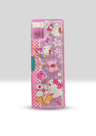 "Hello Kitty Style" Pink Character Multi-Function Pencil Case