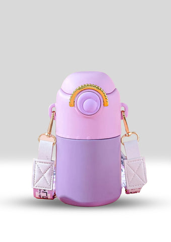 Chubby Candy-Color Vacuum Flask with One-Touch Lid