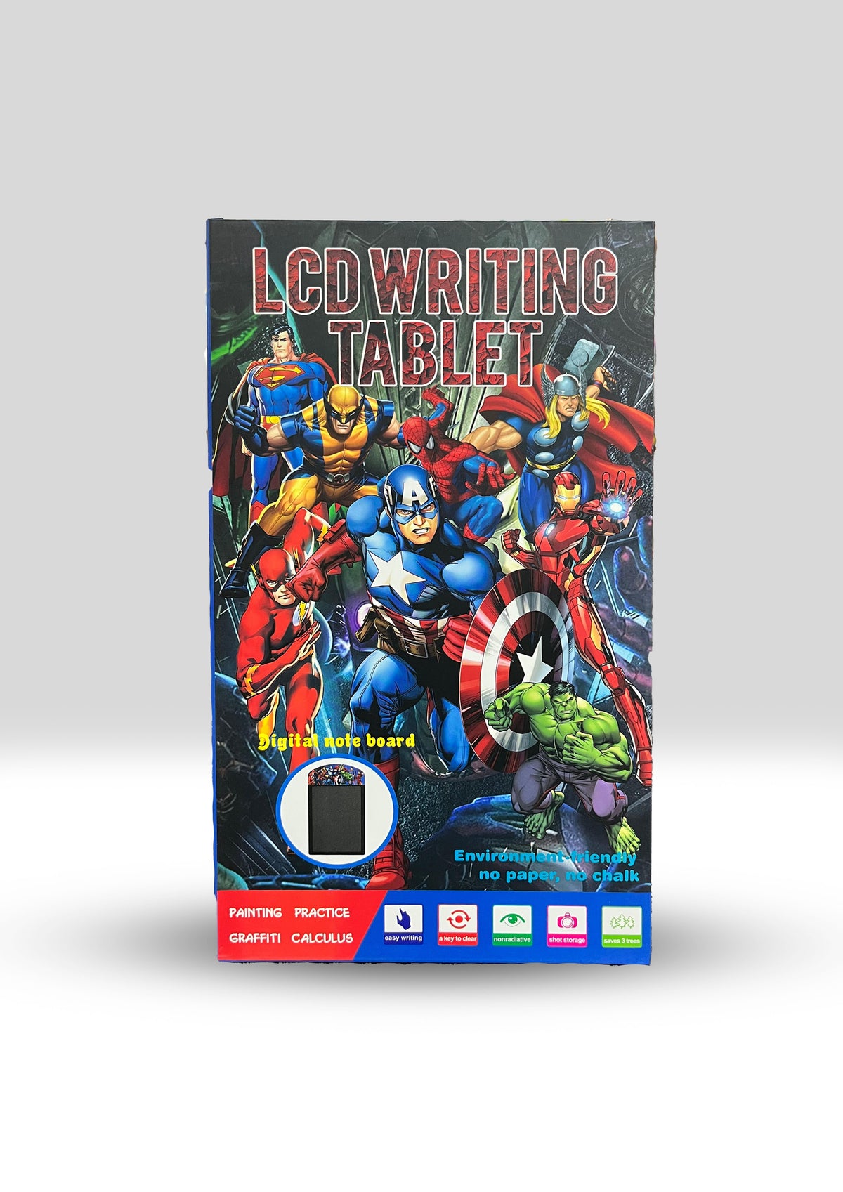 Kids' Superhero LCD Writing Tablet - Digital Doodle & Drawing Pad