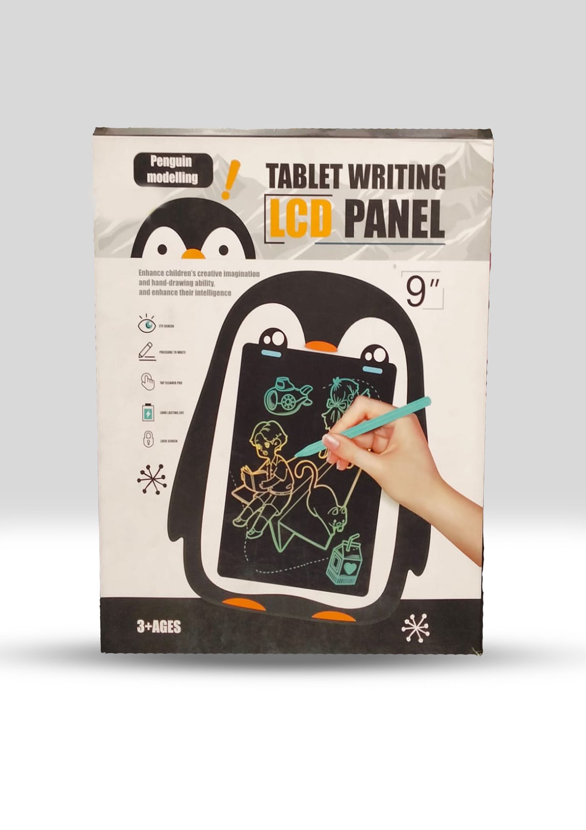 9-Inch Penguin Model LCD Writing & Drawing Tablet for Kids 3+