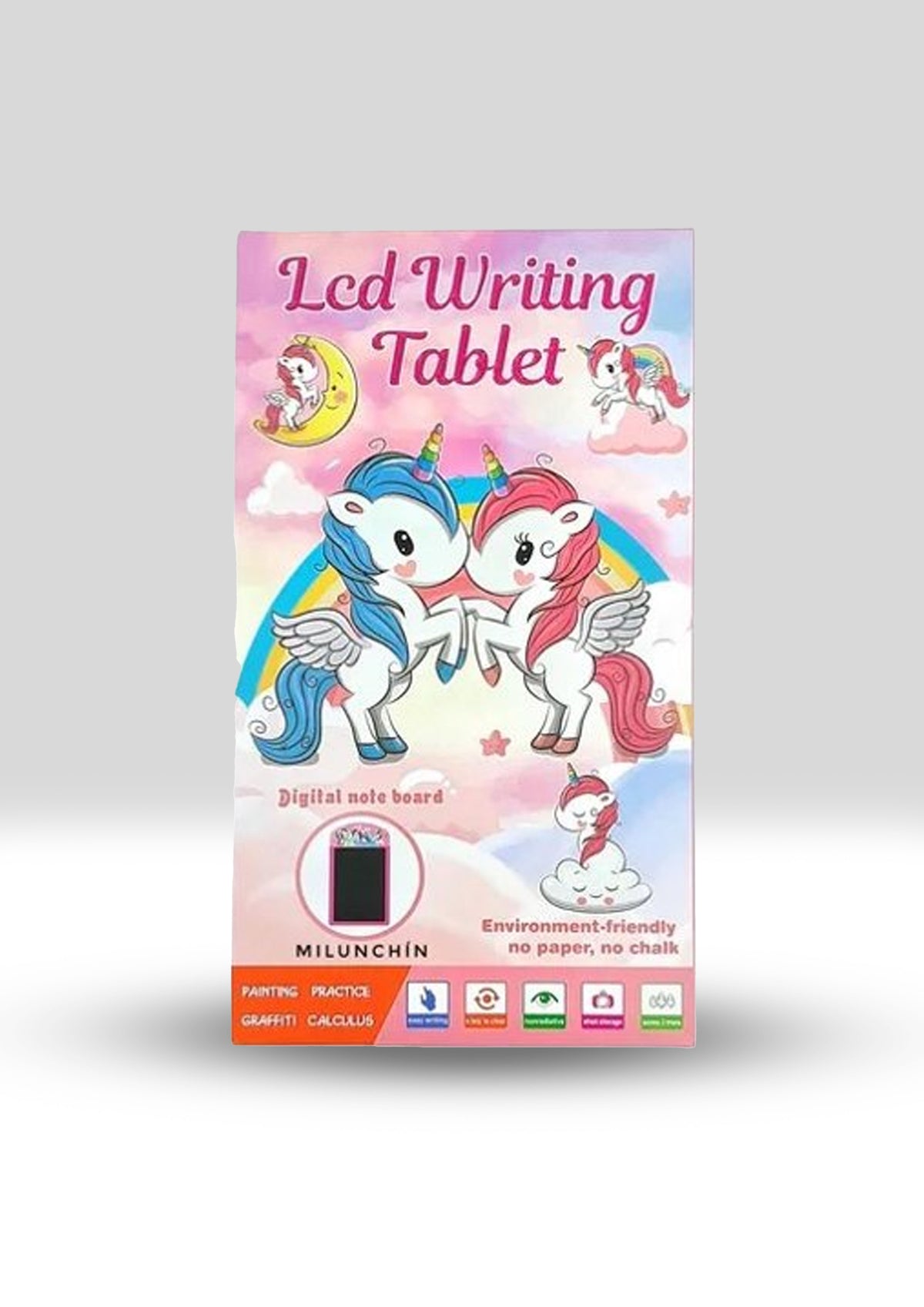 Unicorn LCD Writing Tablet for Kids – Colorful Digital Drawing & Learning Board