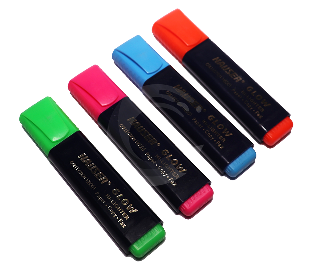 Buy Hauser Highlighters Orange/Blue/Pink/Green CopyPencil.pk