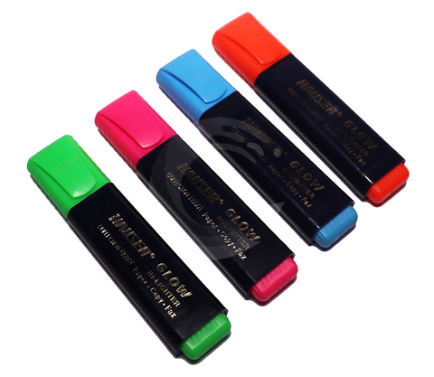 Hauser Highlighters Orange/Blue/Pink/Green