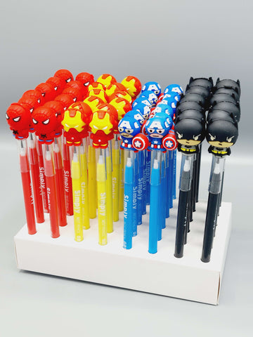 Superhero themed Sikka lead Pencil Batman, Spiderman, Ironman, Captain America Pencil For kids