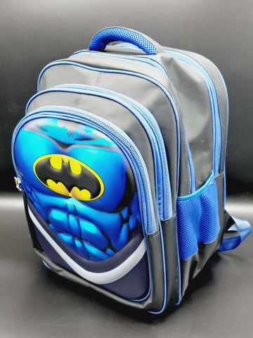 Buy Best Imported and Banded Batman Themed Shoulder School Bag For Boys - Stylish 3D Superhero Backpack