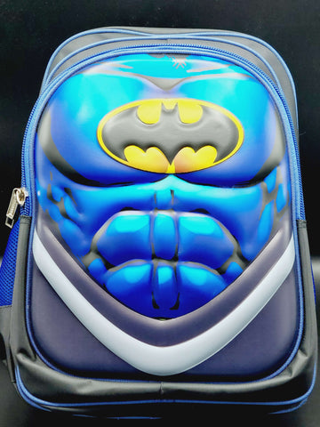 Buy Best Imported and Banded Batman Themed Shoulder School Bag For Boys - Stylish 3D Superhero Backpack