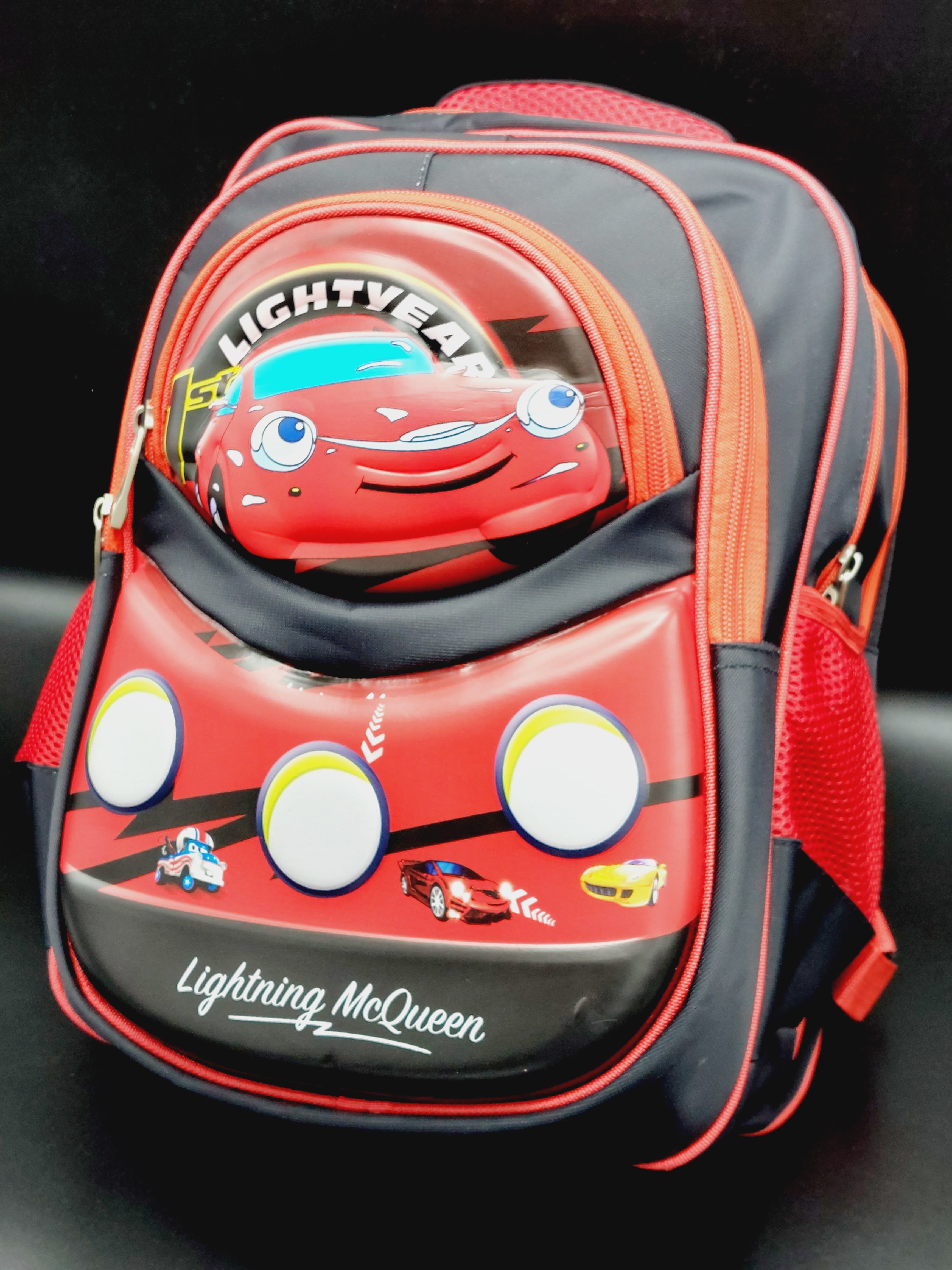 Disney Cars Boys Lightning McQueen Backpack with Lunch Bag Water