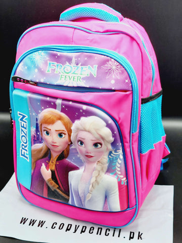 Buy Online Best Quality Imported, Banded Disney Frozen Pink Shoulder School Bags in Online Store Pakistan