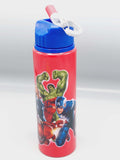 Avengers Themed School Water Bottle For Boys - BPA Free Plastic School Water Bottle For Kids